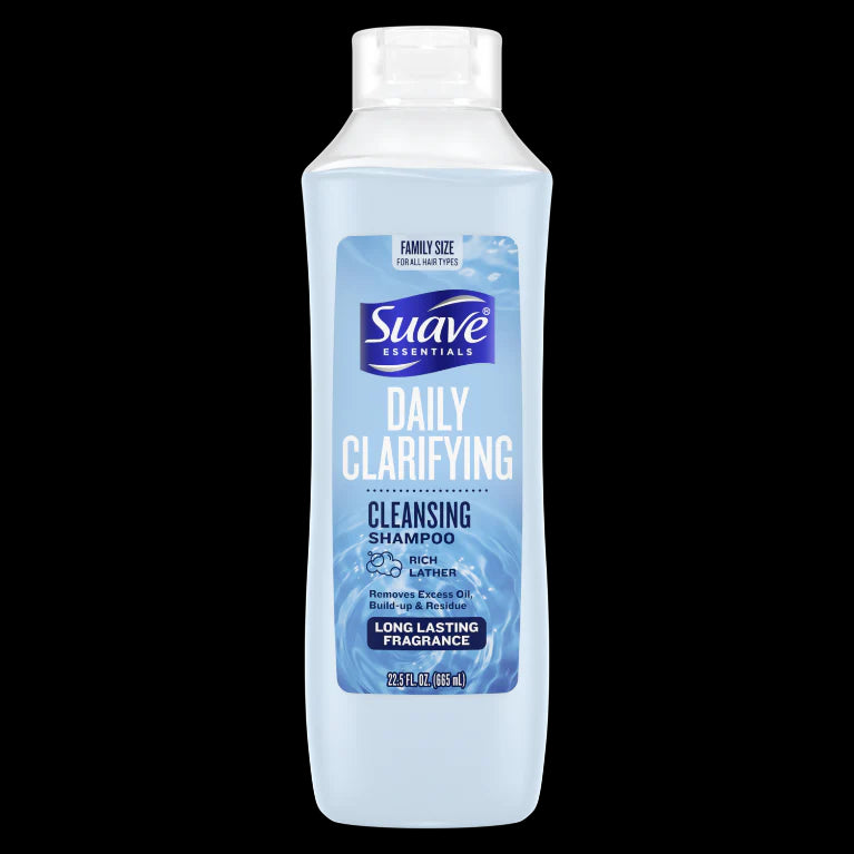 Suave Essentials Daily Clarifying Cleansing Shampoo - 22.5oz/4pk