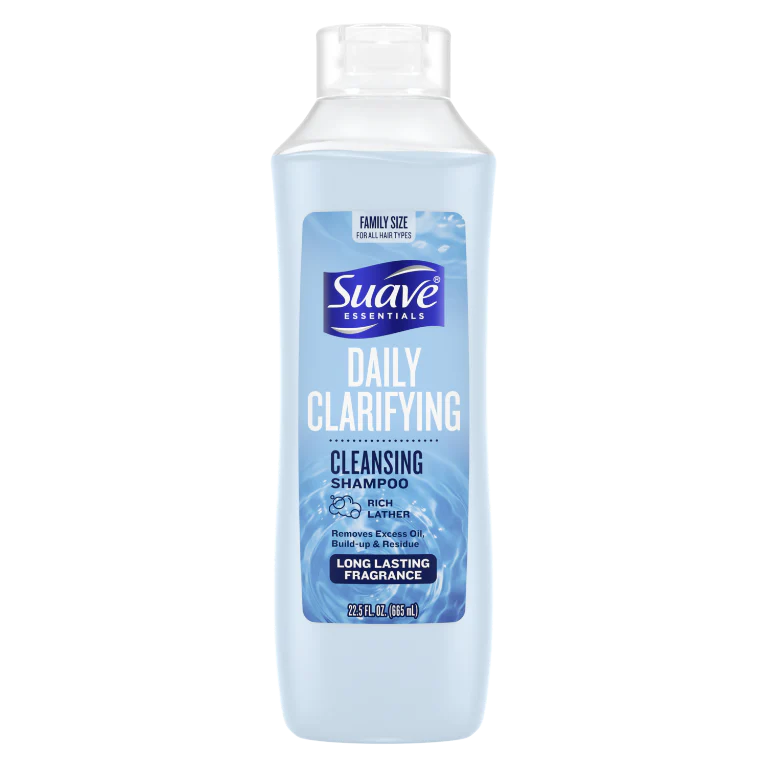 Suave Essentials Daily Clarifying Cleansing Shampoo - 22.5oz/4pk