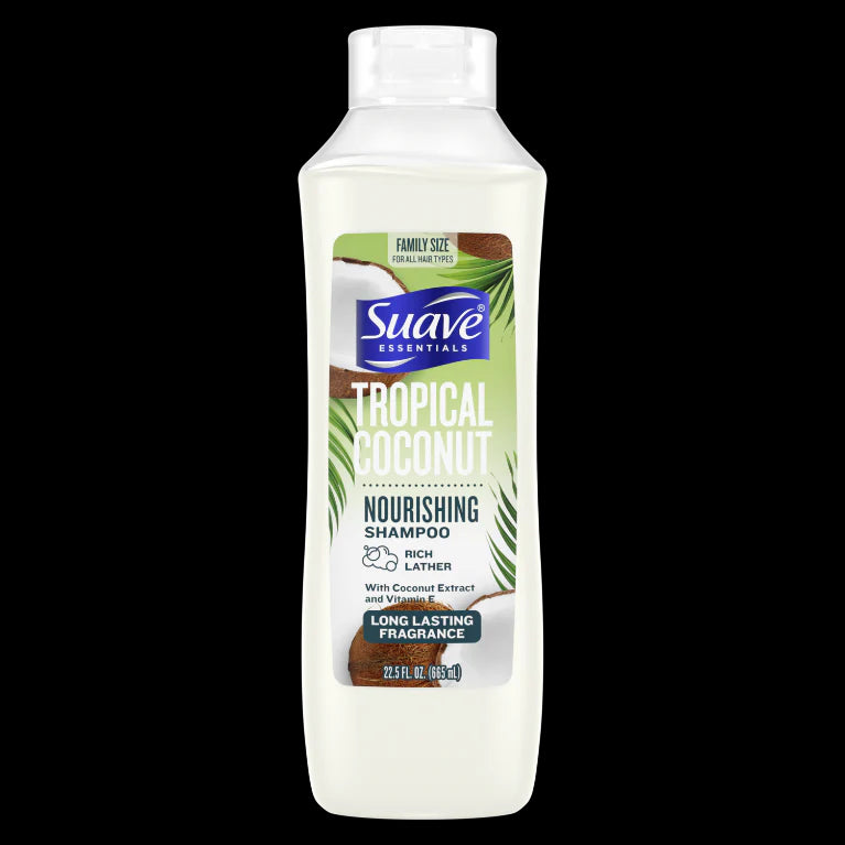 Suave Essentials Tropical Coconut Nourishing Shampoo - 22.5oz/4pk