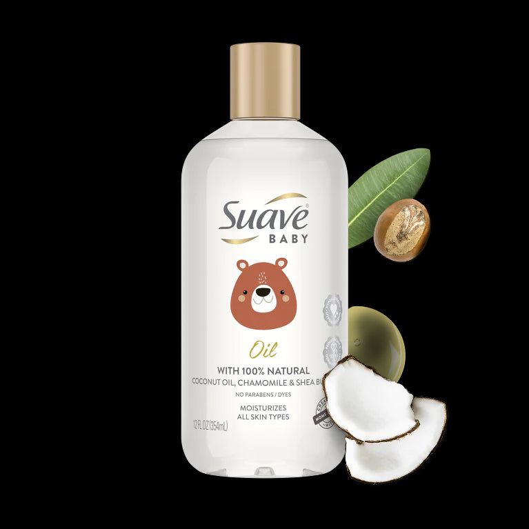 Suave Baby Oil - 12oz/4pk