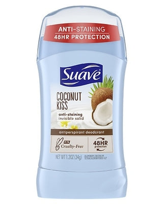 Suave Antiperspirant Deodorant in Coconut Kiss - 1.2oz/12pk