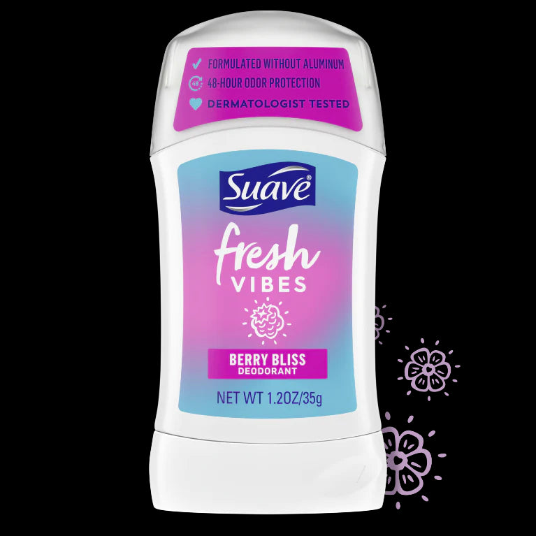 Suave Aluminum-Free Deodorant Berry - 1.2oz/12pk