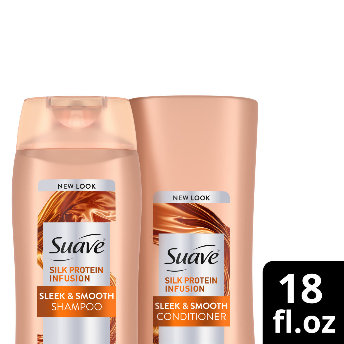 Suave Shampoo & Conditioner Keratin Smooth Twin Pack - 18oz/4pk