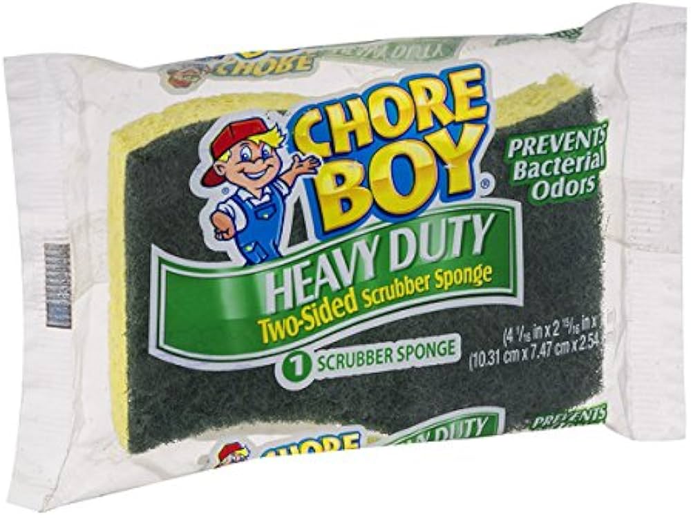 Chore Boy Heavy Duty Two-Sided Scrubber Sponge - 1ct/12pk