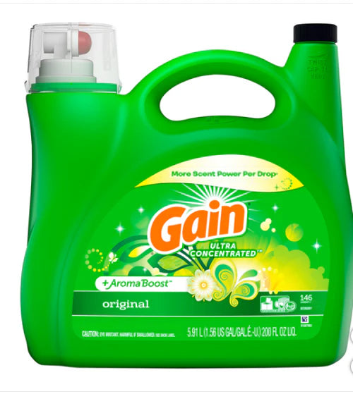 Gain Original Liquid Laundry Detergent 146 Wash Loads - 200oz/2pk