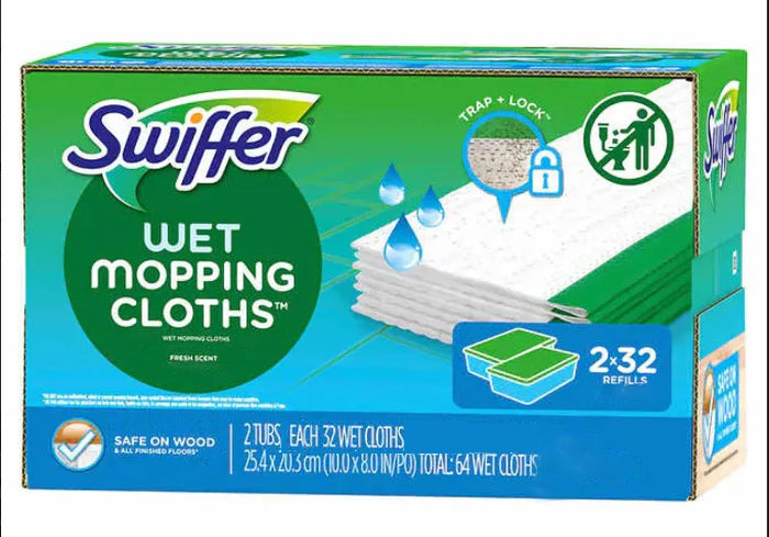 Swiffer Sweeper Wet Mopping Cloths - 32ct/2pk