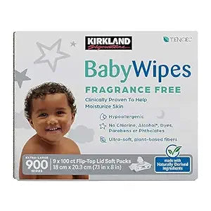 Kirkland Signature Baby Wipes Fragrance Free - 9ct/1pk