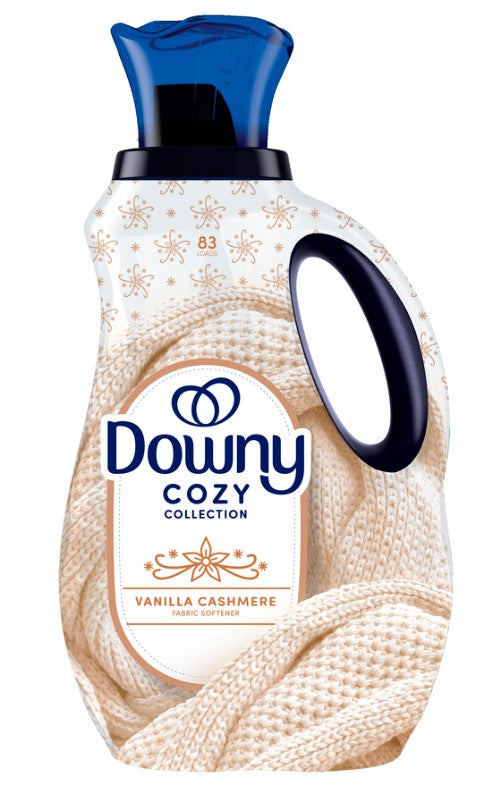 Downy Cozy Collection Liquid Fabric Softener Vanilla Cashmere Scent 57 Loads - 38oz/4pk