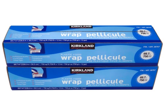 Kirkland Signature Plastic Wrap 2x2750 sq ft - 2ct/1pk