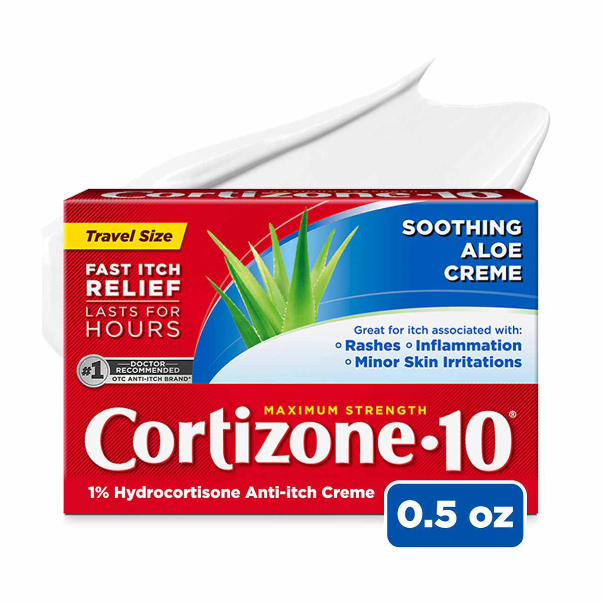 Cortizone 10 Maximum Strength Soothing Aloe Creme - 0.5oz/36pk