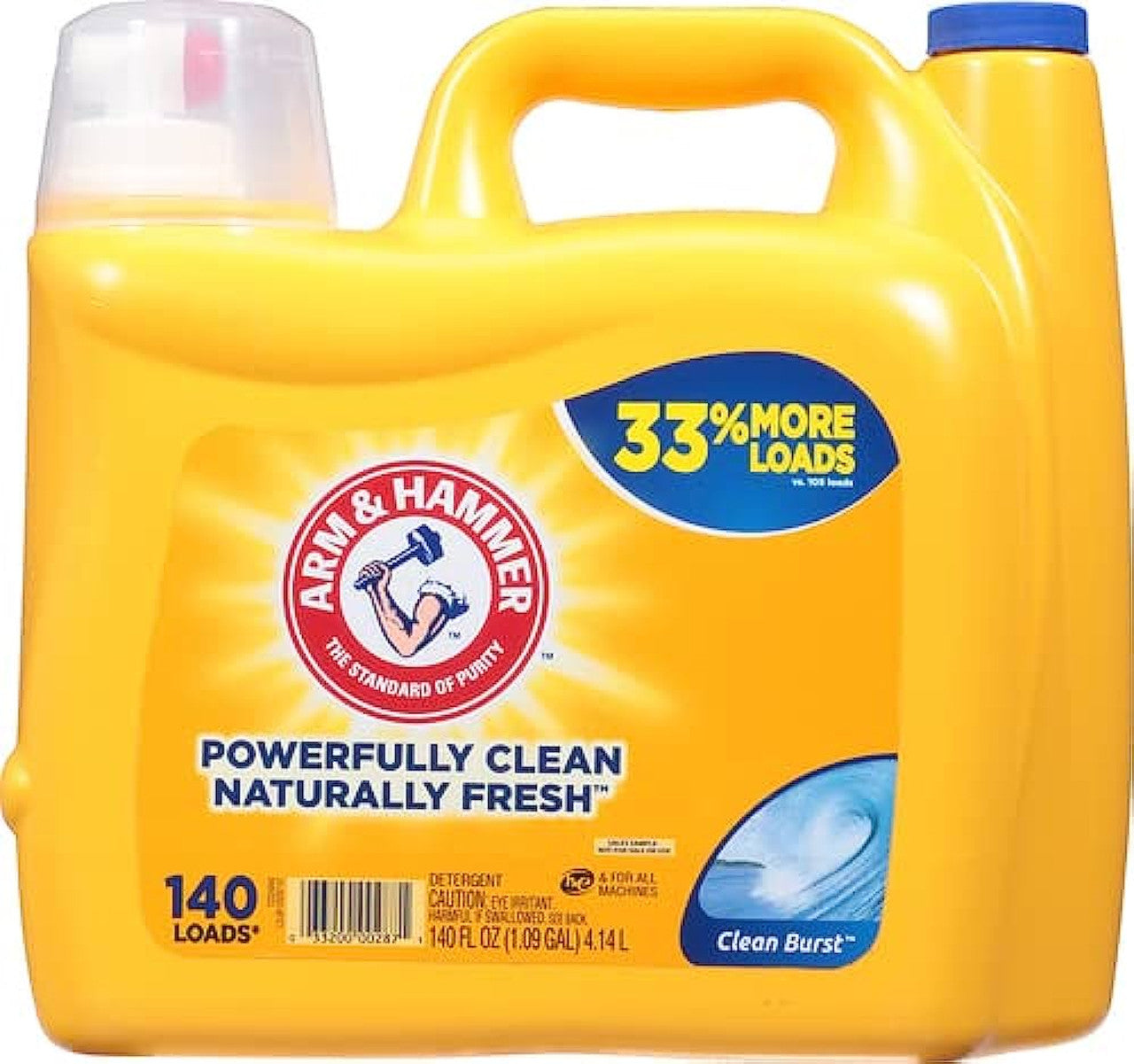 Arm & Hammer Liquid Laundry Detergent Clean Burst - 140oz/2pk