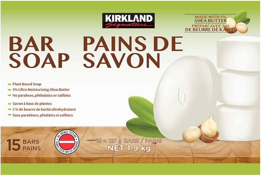 Kirkland Signature Bar Soap with Shea Butter 15-Pack - 4.5oz/1pk