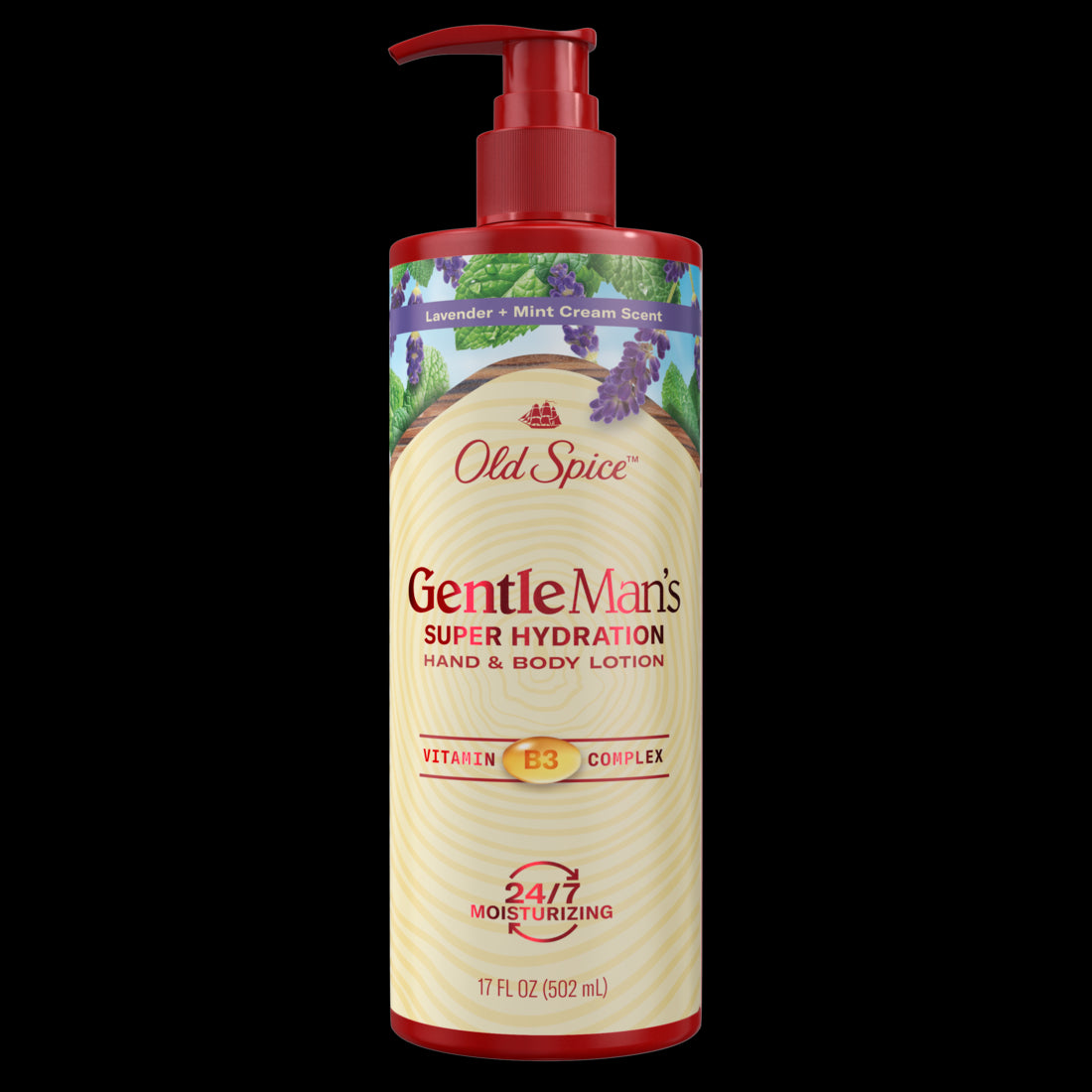 Old Spice Gentleman's Blend Super Hydration Hand & Body Lotion Lavender & Mint - 17oz/4pk