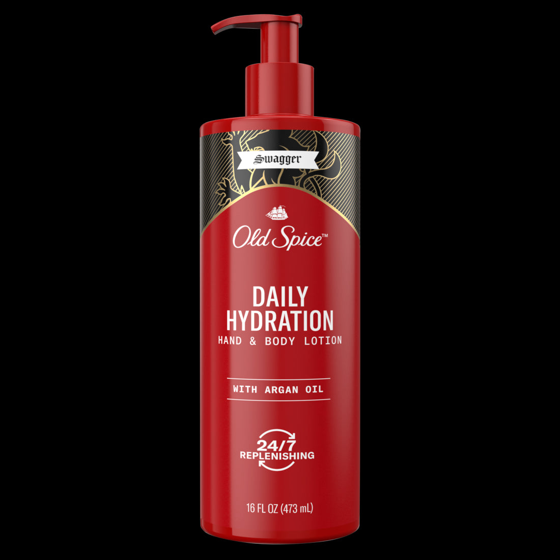 Old Spice Daily Hydration Hand & Body Lotion for Men Swagger with Argan Oil - 16oz/4pk