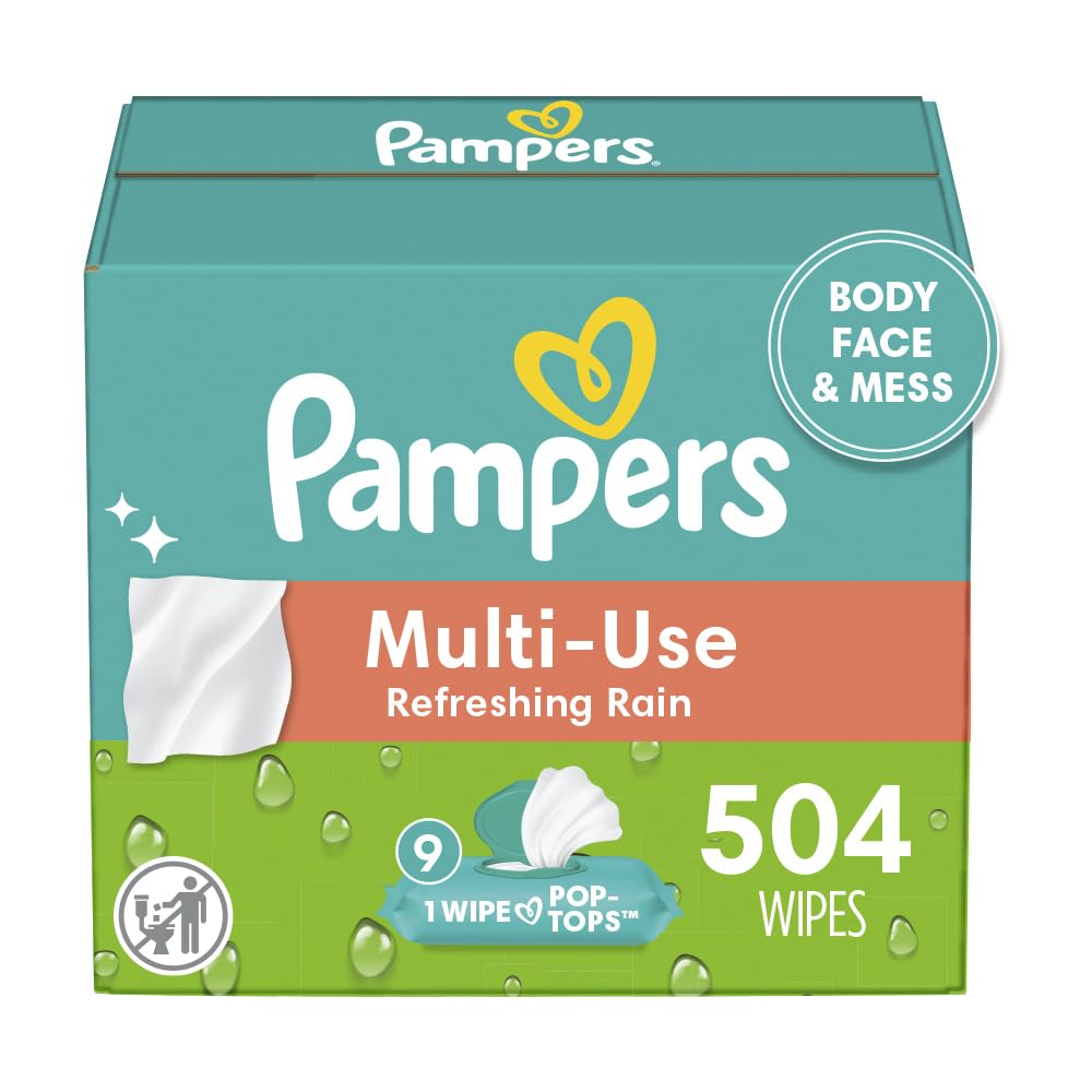 Pampers Wipes Multi-Use Refreshing Rain - 504ct/1pk