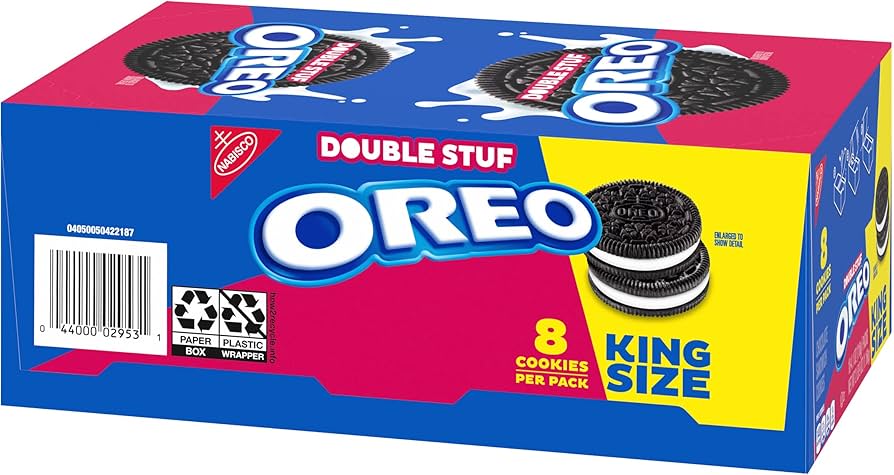 Nabisco Double Stuff Oreo King Size Cookies - 10ct/1pk