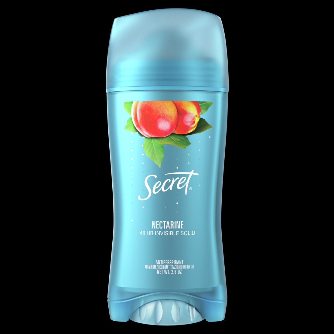 Secret Invisible Solid Antiperspirant and Deodorant Nectarine - 2.6oz/12pk