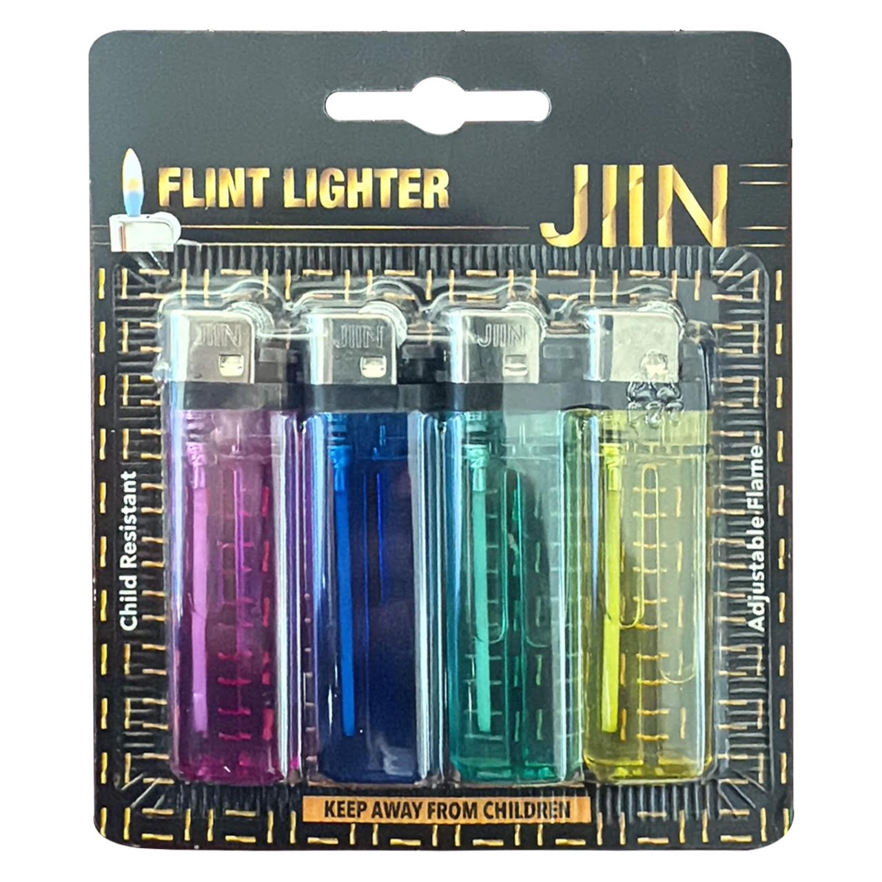 JIIN Flint Lighters - 4ct/12pk