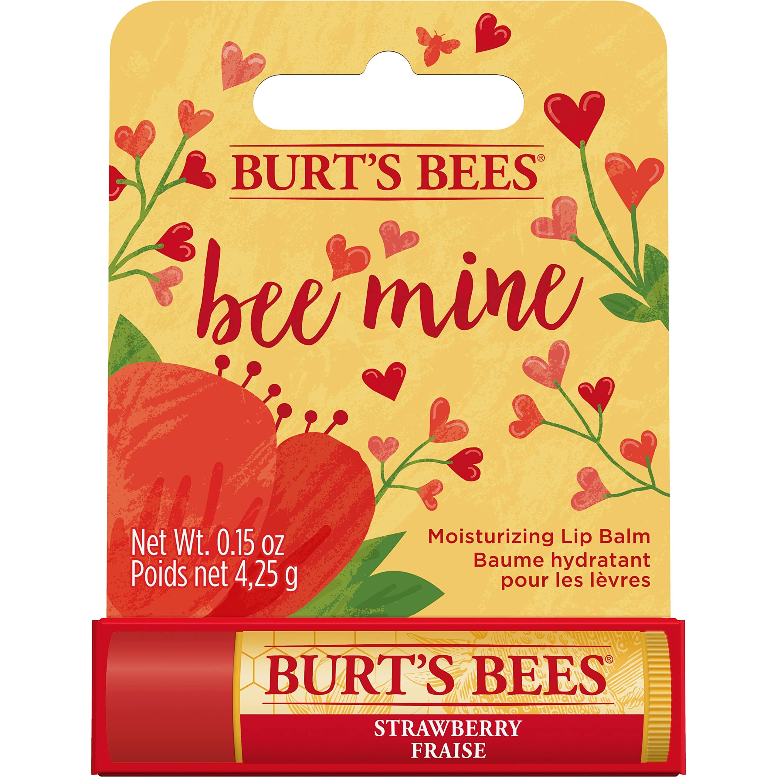 Burt's Bees Strawberry Lip Balm - Clip Strip - 0.15oz/12pk