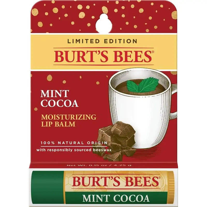 Burt's Bees Limited-Edition Mint Cocoa Lip Balm - 0.15oz/48pk