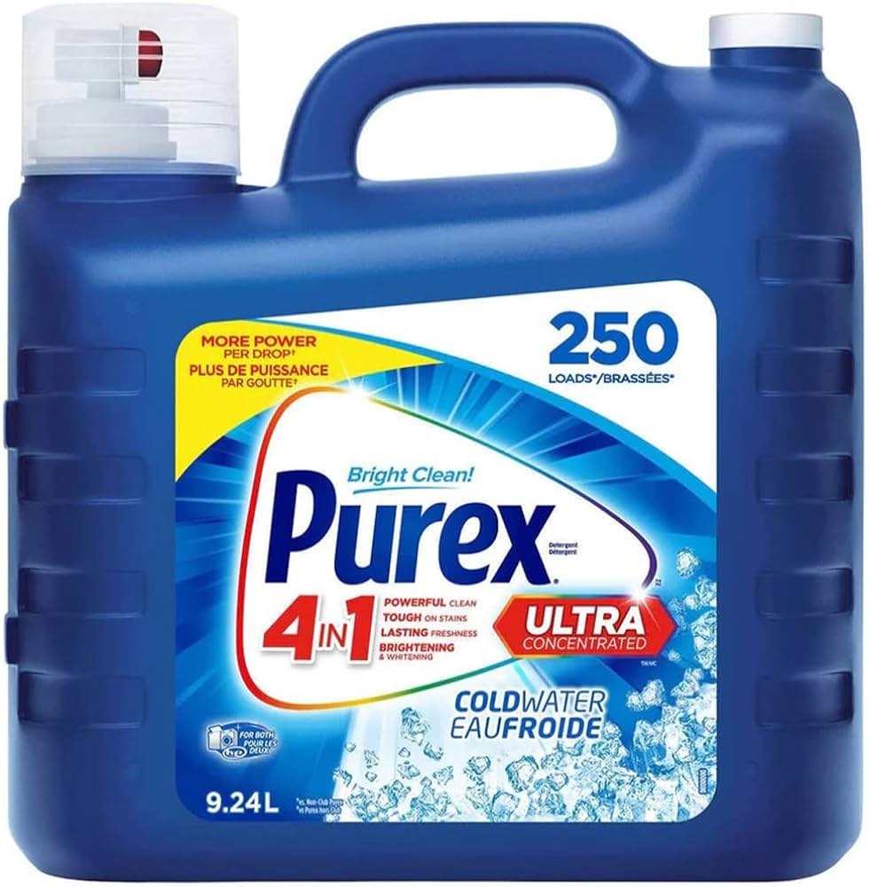 Purex Cold Water Ultra Concentrated Laundry Detergent 250 Loads - 312oz/2pk