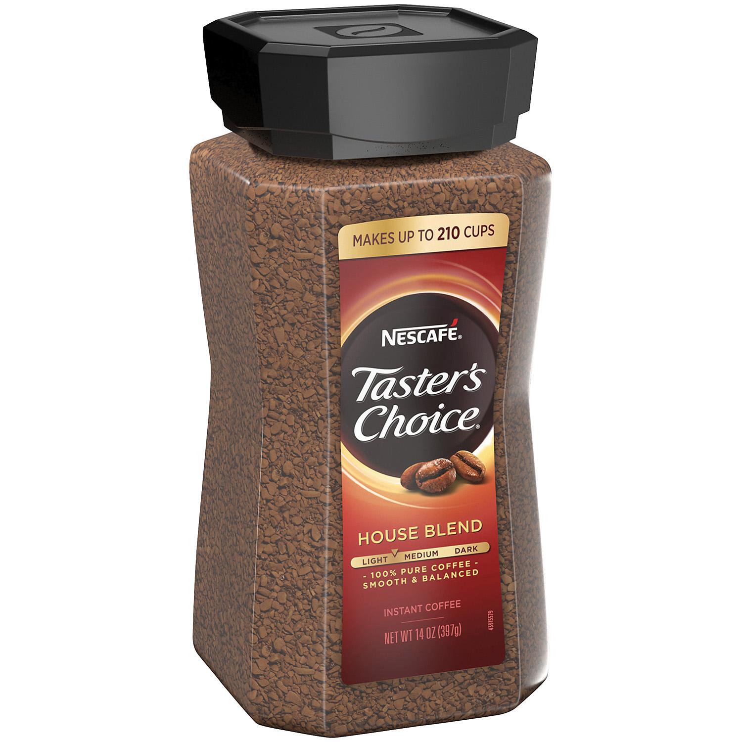 Nescafe Tasters Choice Instant Coffee House Blend - 14oz/12pk