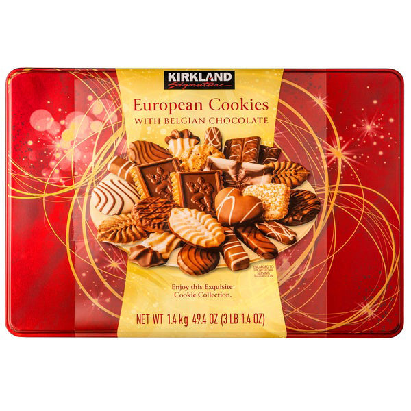 Kirkland Signature European Cookies with Belgian Chocolate - 49.4oz/1pk