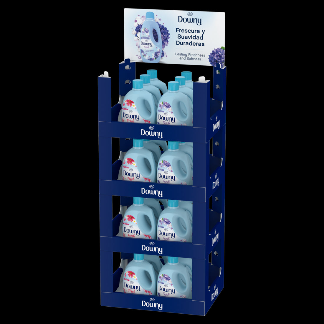 Downy Fresh Softner Display Mix ( Lavender Dream 125oz/12ct , Sweet Summer 125oz/12ct ) - 24pk