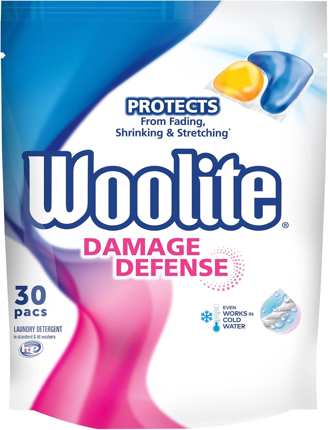 Woolite Gentle Cycle Detergent Pacs - 30ct/4pk