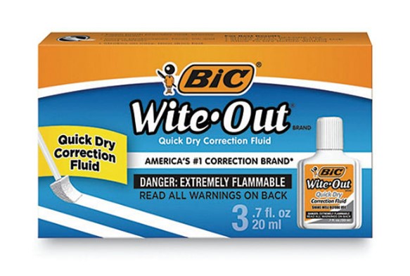 BIC Wite Out Quick Dry Correction Fluid White 20 ml  3ct/1pk