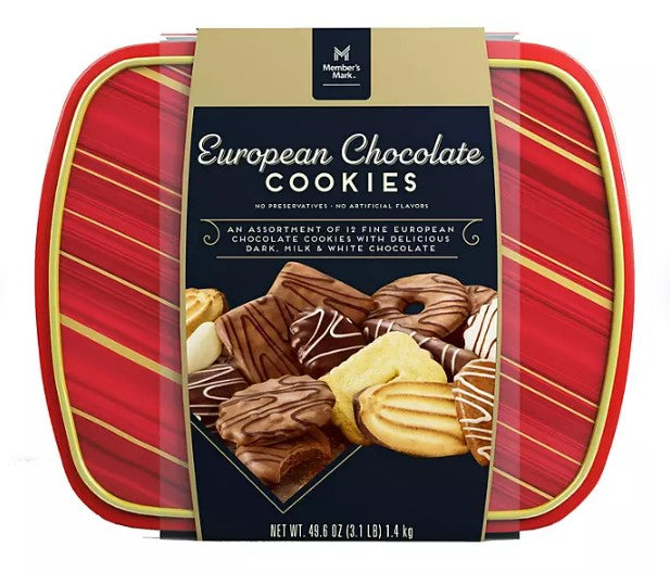 Member's Mark European Chocolate Cookies - 49.6oz/1pk