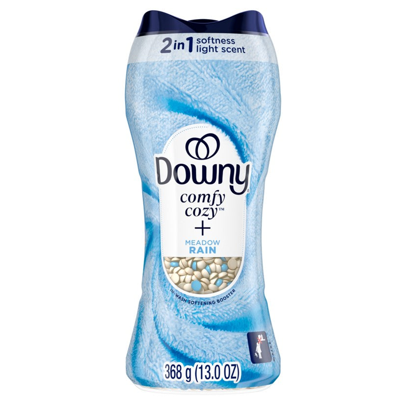 Downy Comfy Cozy In-Wash Laundry Scent Booster Beads Meadow Rain Scent Softness and Freshness - 13oz/4pk