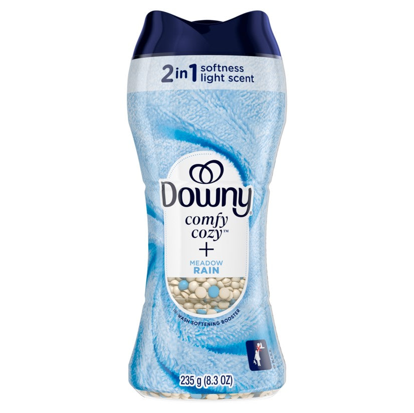 Downy Comfy Cozy In-Wash Laundry Scent Booster Beads Meadow Rain Scent Softness and Freshness - 8.3oz/4pk