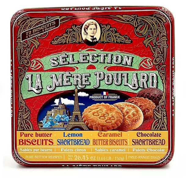 La MÃ¨re Poulard French Butter Cookies 4 Flavors - 26.45oz/1pk