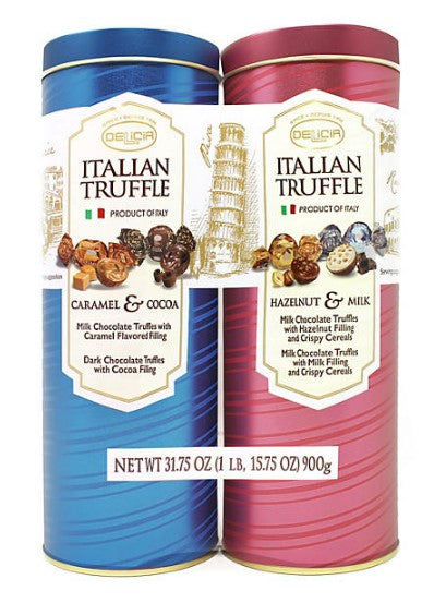 Delicia Fine Italian Chocolate Truffles - 15.87oz/2pk