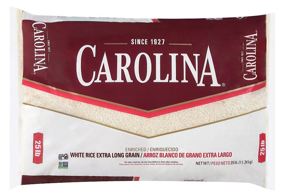 Carolina Long Grain Rice - 25lbs/1pk