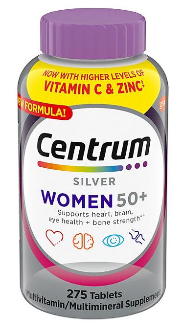 Centrum Silver Women Multivitamin Tablet, Age 50 and Older - 275ct/1pk