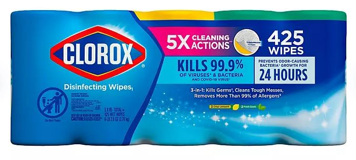 Clorox Disinfecting Bleach Free Cleaning Wipes Value Pack - 85ct/5pk