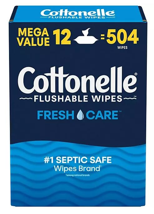 Cottonelle Individual Flushable Wipes - 504ct/12pk