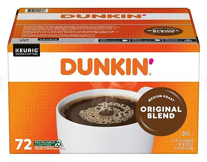 Dunkin Donuts K Cup Original Premium Roast - 72ct/1pk