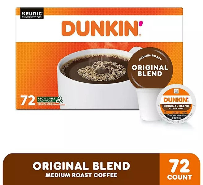 Dunkin Donuts K Cup Original Premium Roast - 72ct/1pk