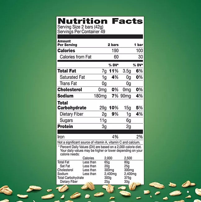 Nature Valley Granola Bars Oats & Honey Two Bars - 1.49oz/49pk