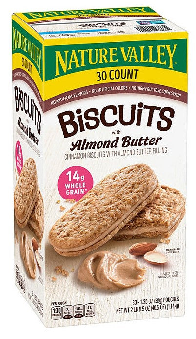 Nature Valley Biscuit Sandwich with Almond Butter - 1.35oz/30pk