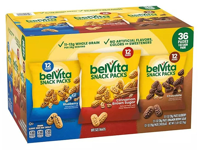 belVita Bites Breakfast Biscuits Variety Pack - 1oz/36pk