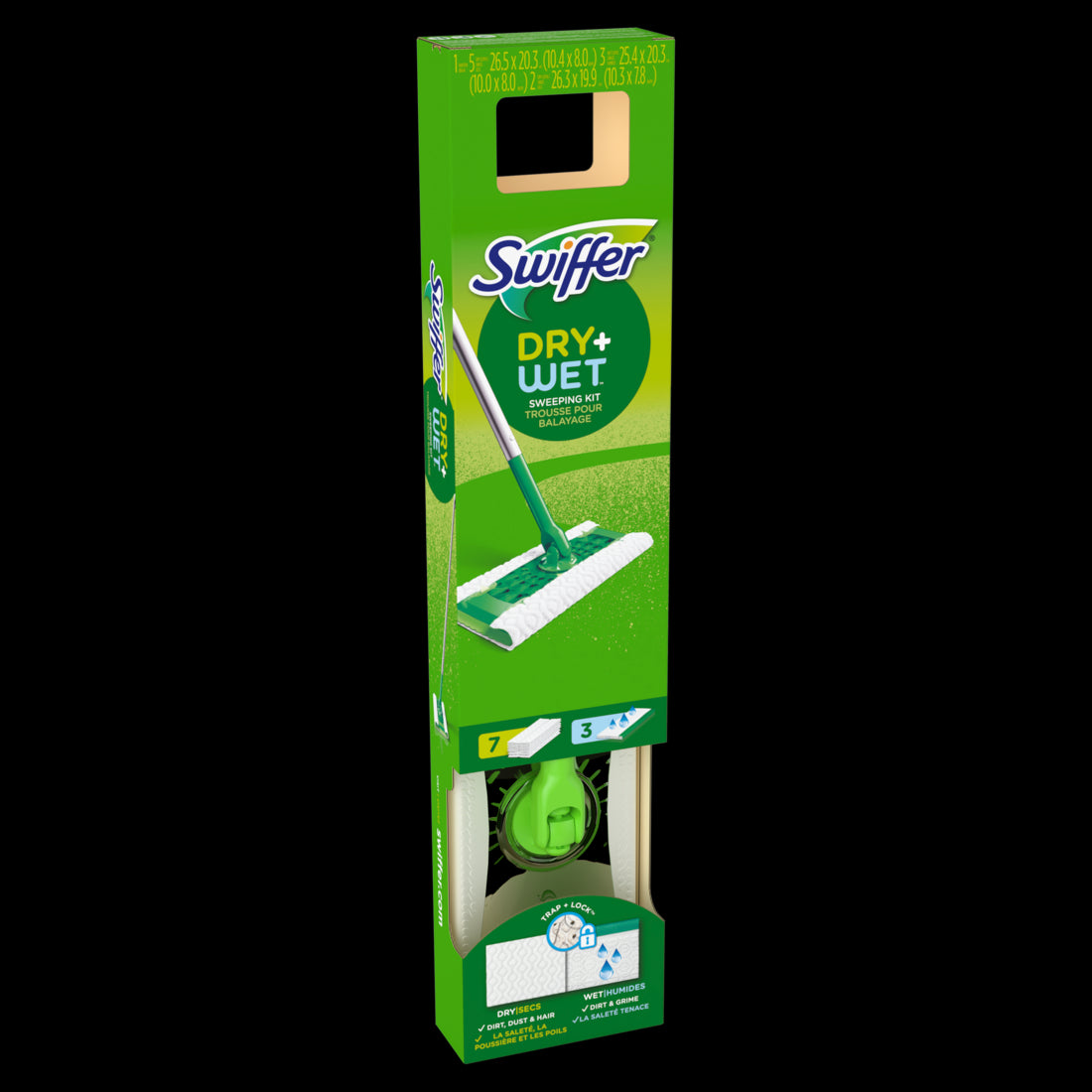 Swiffer Sweep + Mop Broom & Mop Alternative Dry & Wet Floor Cleaner Fresh Scent Cleaning Set - 1ct/1pk