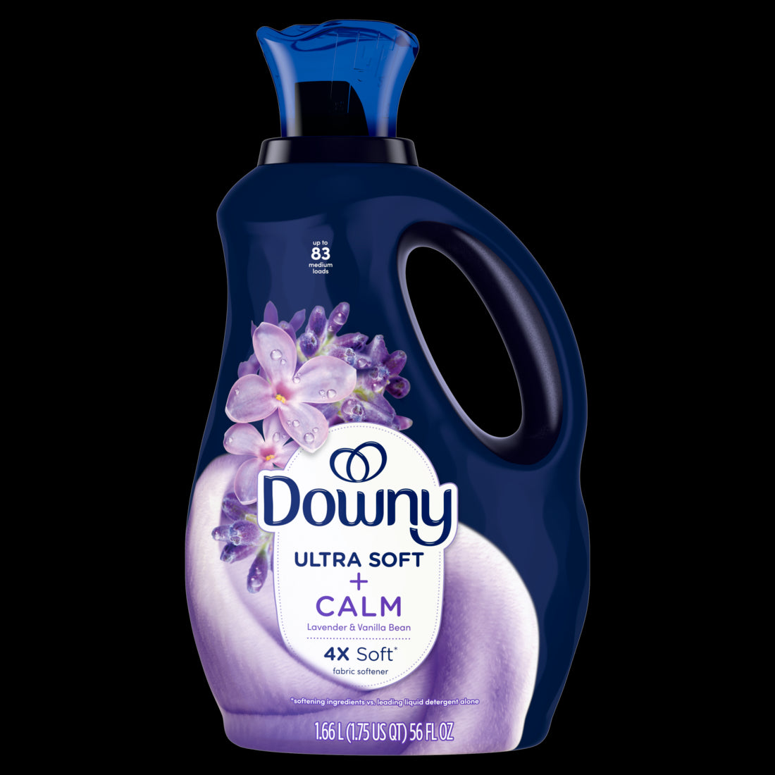 Downy Ultra Soft Fabric Softener Liquid Calm Lavender and Vanilla Bean 83 Loads - 56oz/4pk