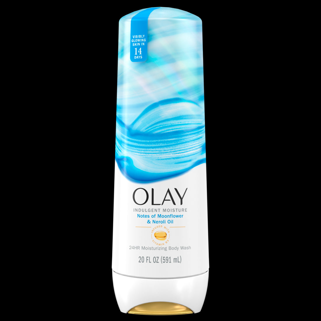 Olay Indulgent Moisture Body Wash Infused with Vitamin B3 & Notes of Moonflower and Neroli Oil - 20oz/4pk