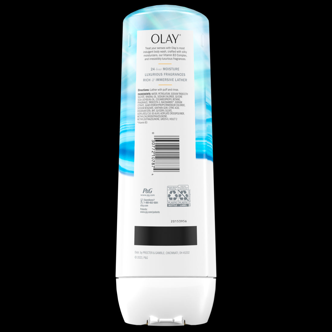 Olay Indulgent Moisture Body Wash Infused with Vitamin B3 & Notes of Moonflower and Neroli Oil - 20oz/4pk