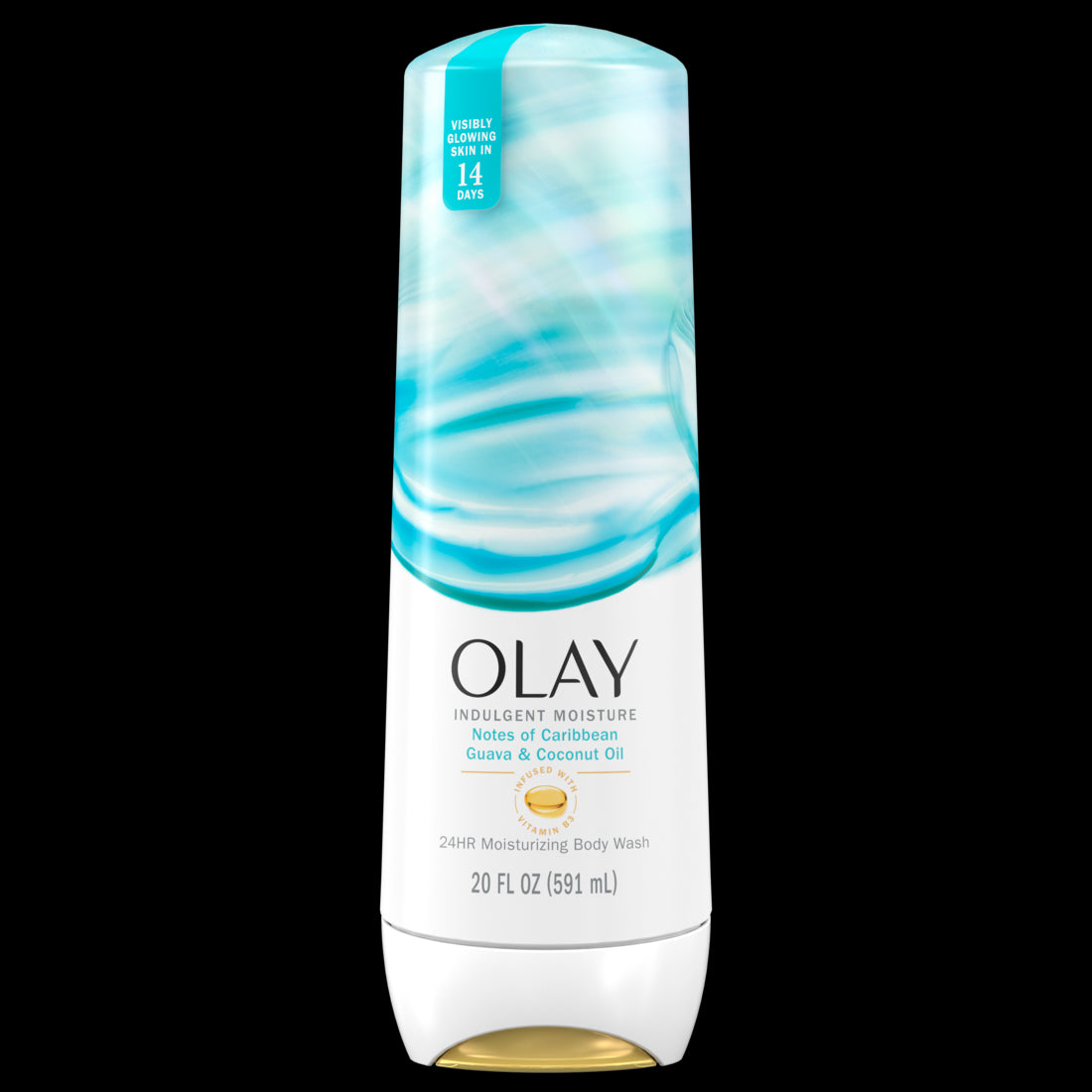 Olay Indulgent Moisture Body Wash Infused with Vitamin B3 & Notes of Guava and Coconut - 20oz/4pk