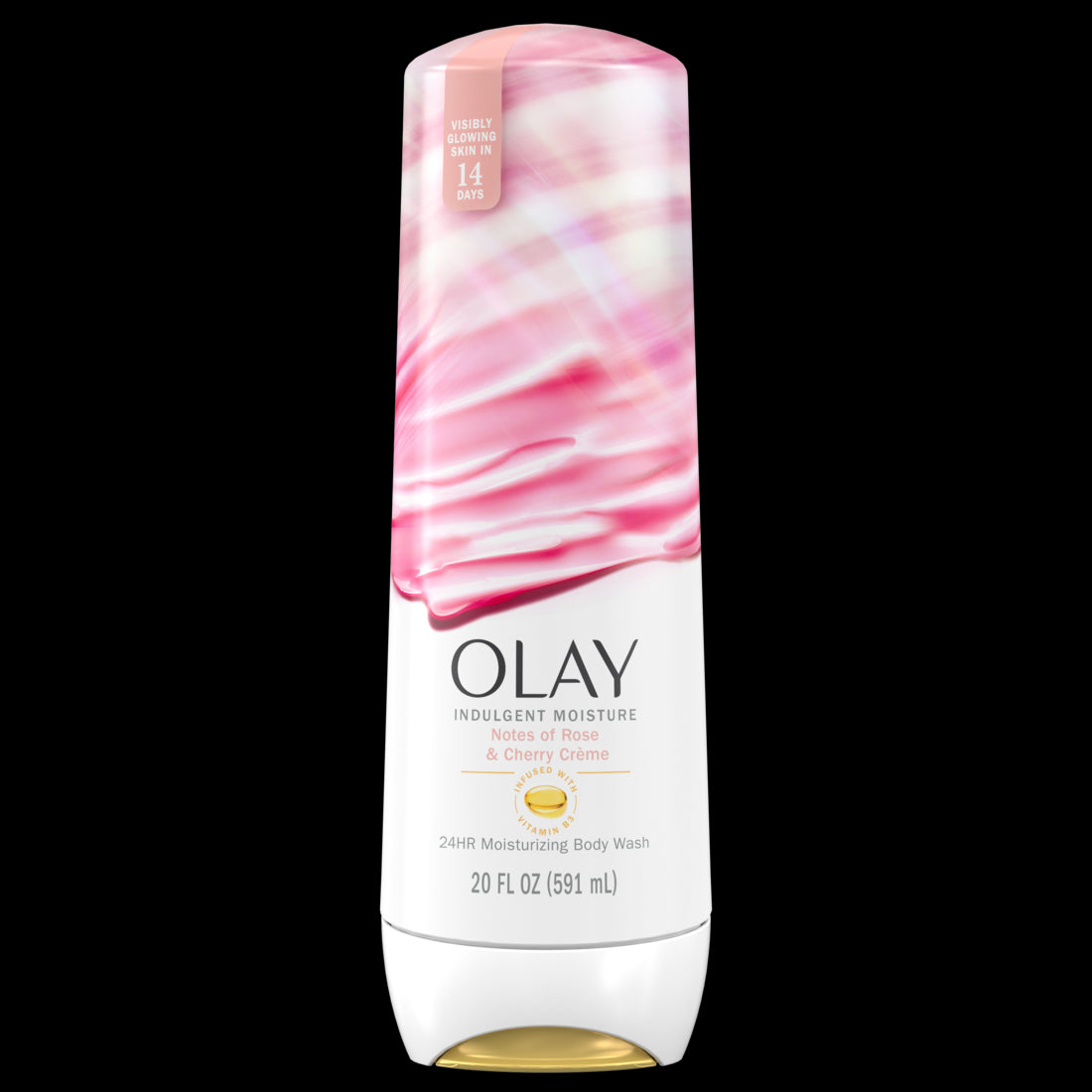 Olay Indulgent Moisture Body Wash Infused with Vitamin B3 & Notes of Rose and Cherry CrÃ¨me - 20oz/4pk